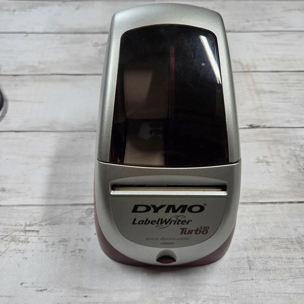 DYMO LabelWriter Turbo 330‎ Thermal Printer Silver Burgundy 90884 USB Office
